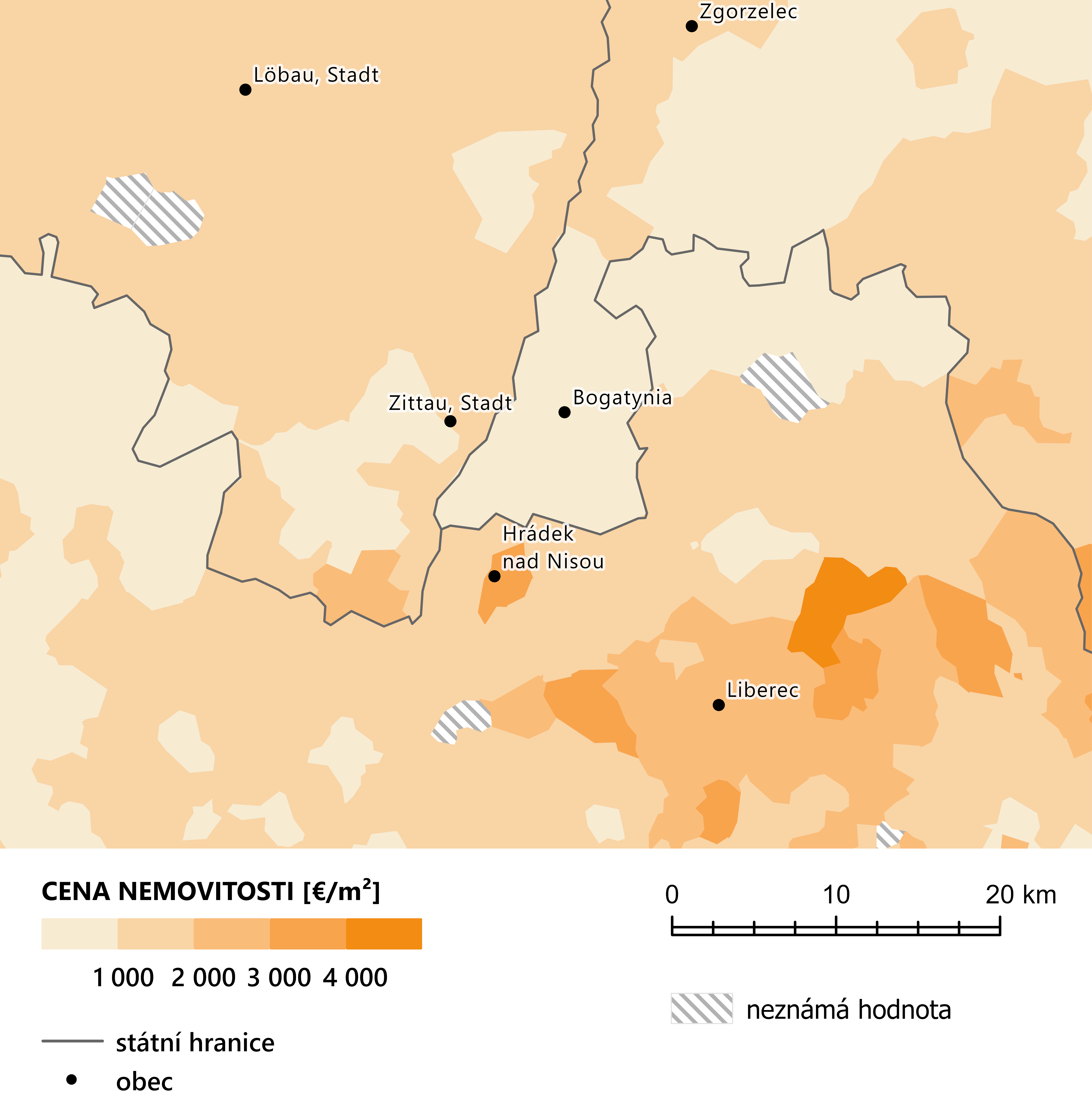 Cena nemovitosti Hrádek nad Nisou – Zittau – Bogatynia