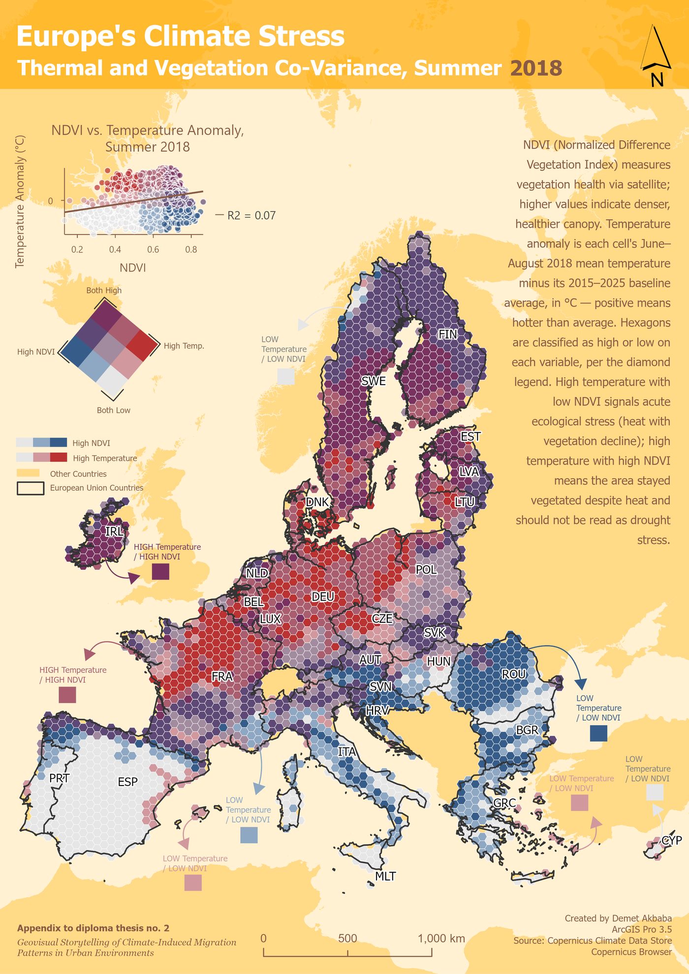 Climate Stress Grid map for 2018