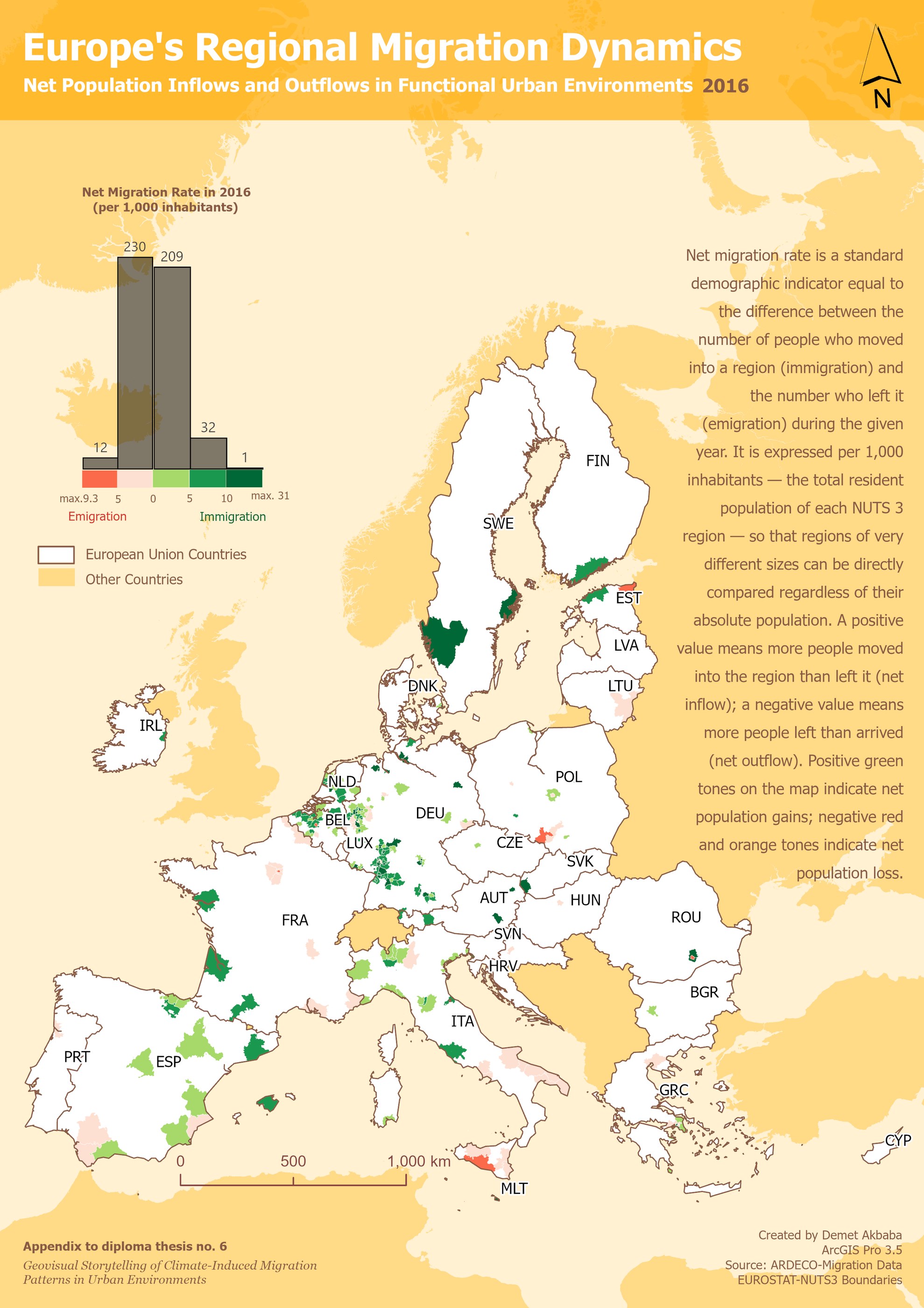 Demographic Heartbeat map for 2016