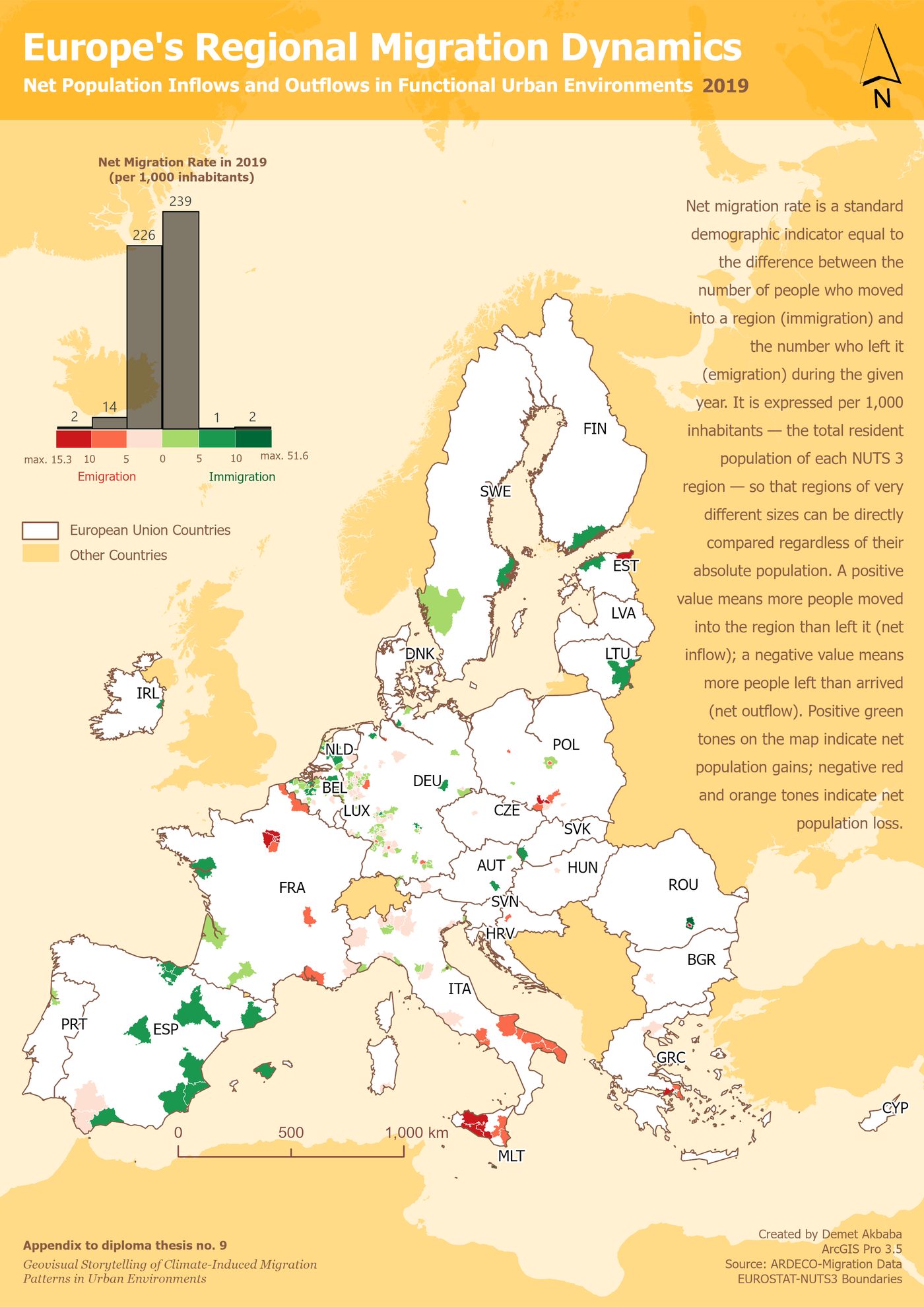 Demographic Heartbeat map for 2019