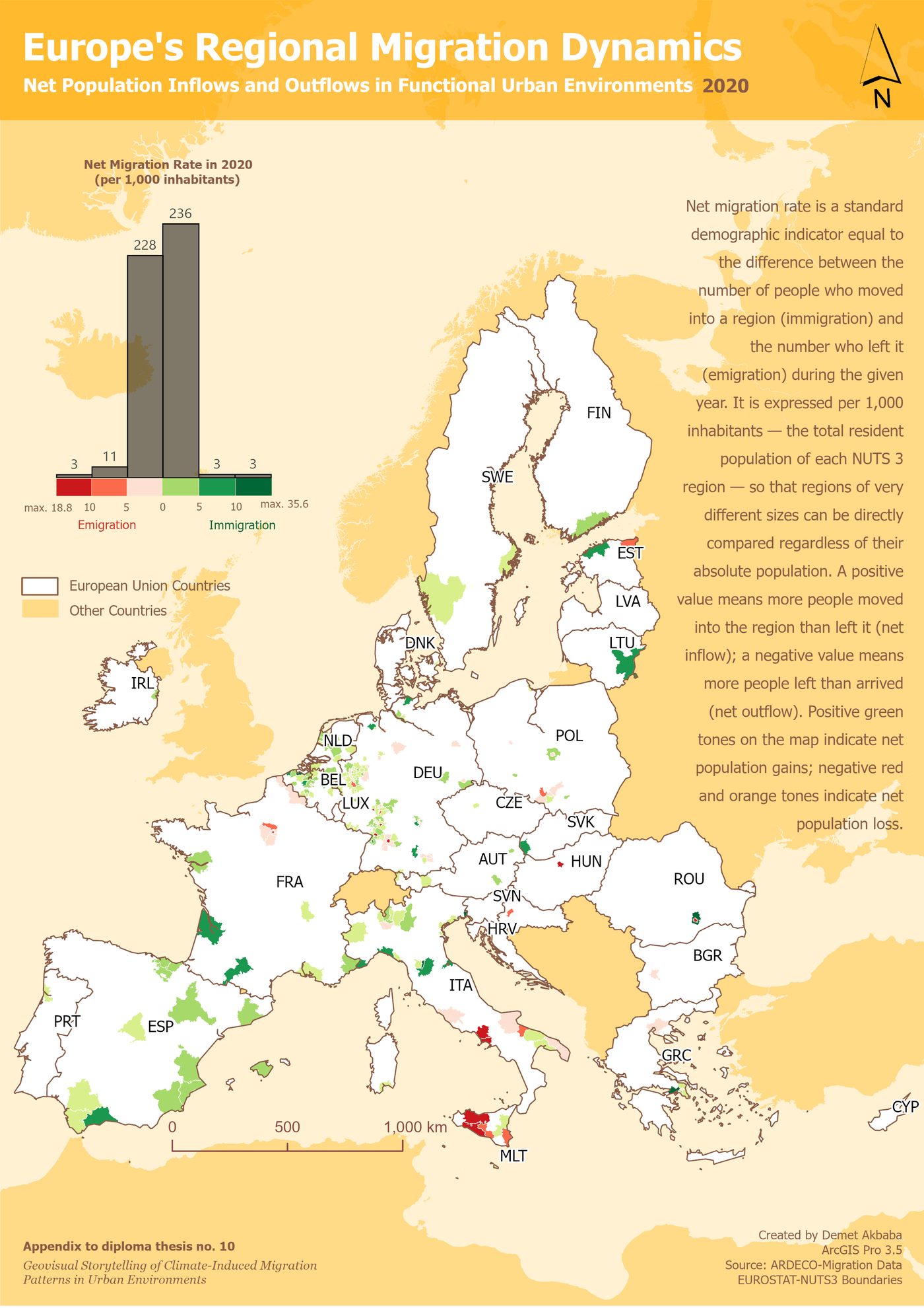 Demographic Heartbeat map for 2020