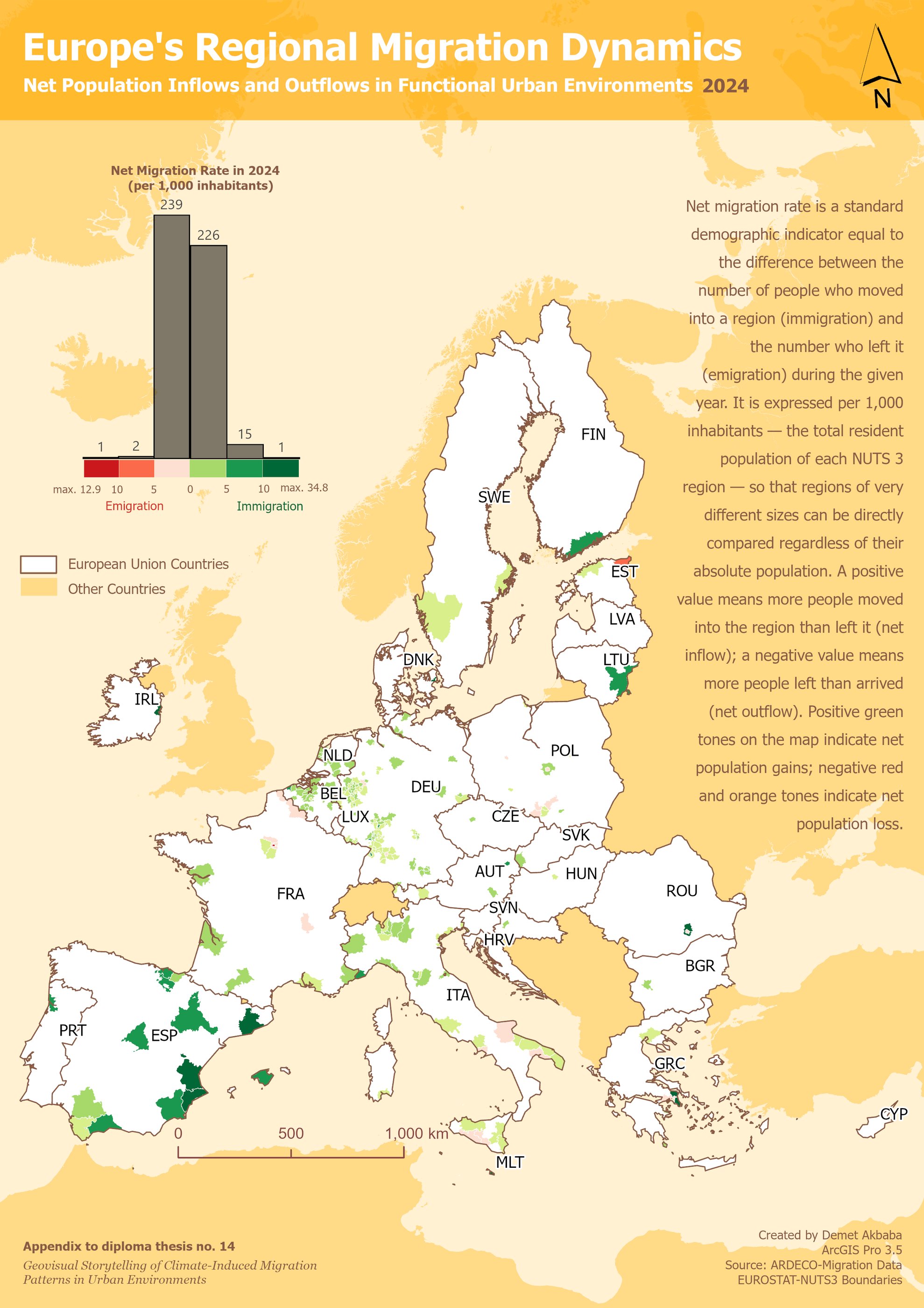 Demographic Heartbeat map for 2024