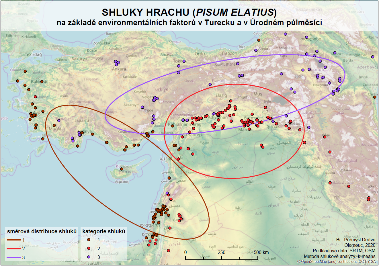 mapa shluku hrachu