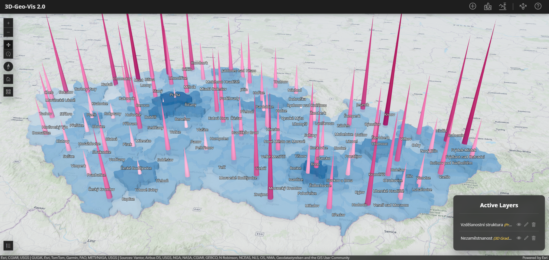 3D-Geo-Vis 2.0 aplikace